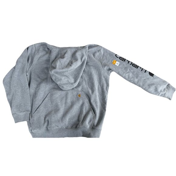 Carhartt Men's Midweight Signature Sleeve Logo Sweatshirt Hooded Loose Fit XL - Picture 7 of 7